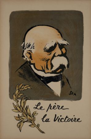 Литография Goursat - Le père la victoire, 1918