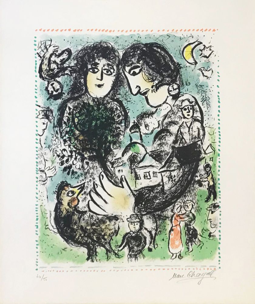 Литография Chagall - LE RENDEZ-VOUS