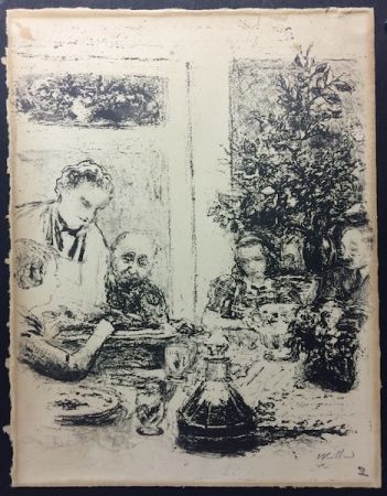 Литография Vuillard  - Le repas