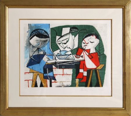 Литография Picasso - Le Repas des Infants