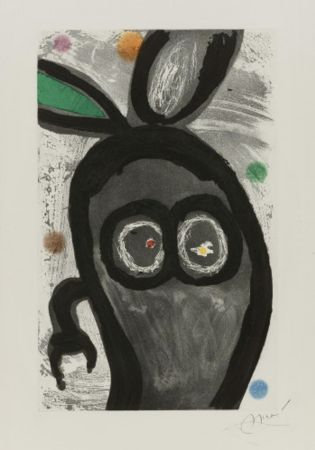 Офорт И Аквитанта Miró - Le Roi des lapins