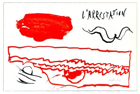 Литография Alechinsky - Le rêve de l'ammonite 6