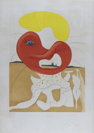 Офорт Dali - Le Sang du yin et du yang