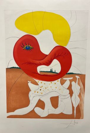 Офорт Dali - Le Sang du yin et du yang ( La conquista del Cosmos)