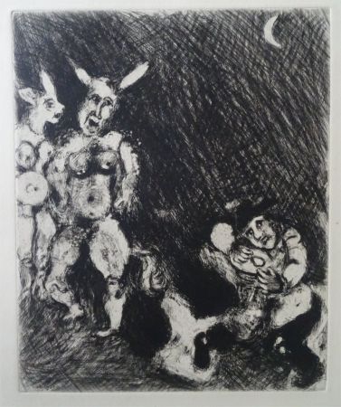 Офорт Chagall - Le Satyr et le passant