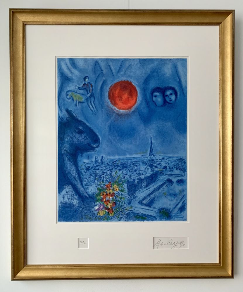 Литография Chagall - Le Soleil de Paris