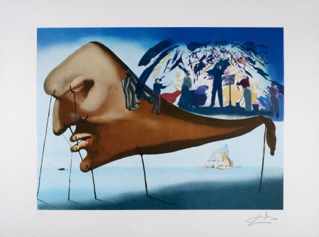 Литография Dali - Le Sommeil, circa 1982 - Hand-signed