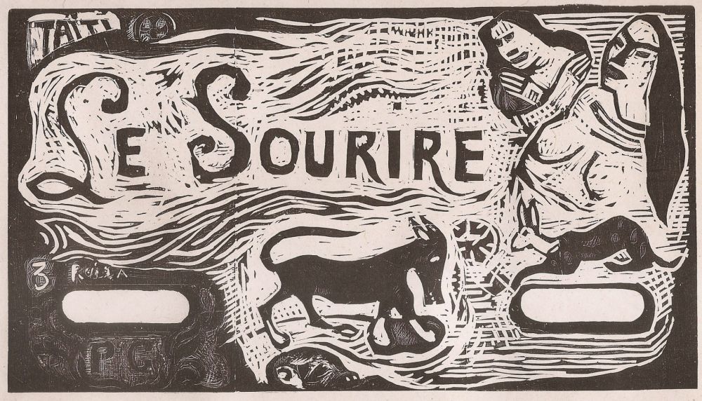 Гравюра На Дереве Gauguin - Le Sourire