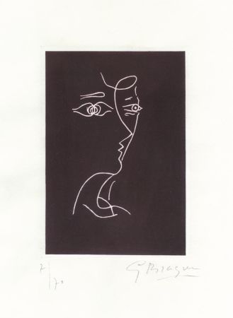 Литография Braque - Le tir à l'arc