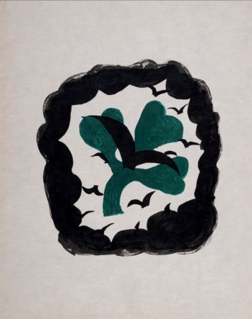 Литография Braque - Le Trèfle, 1963