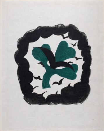 Литография Braque - Le Trèfle, 1963