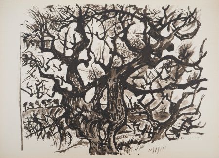 Литография Pignon - Le vieil arbre