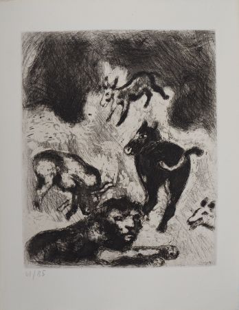 Гравюра Chagall - Le vieux lion