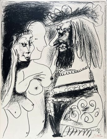 Литография Picasso - Le vieux Roi