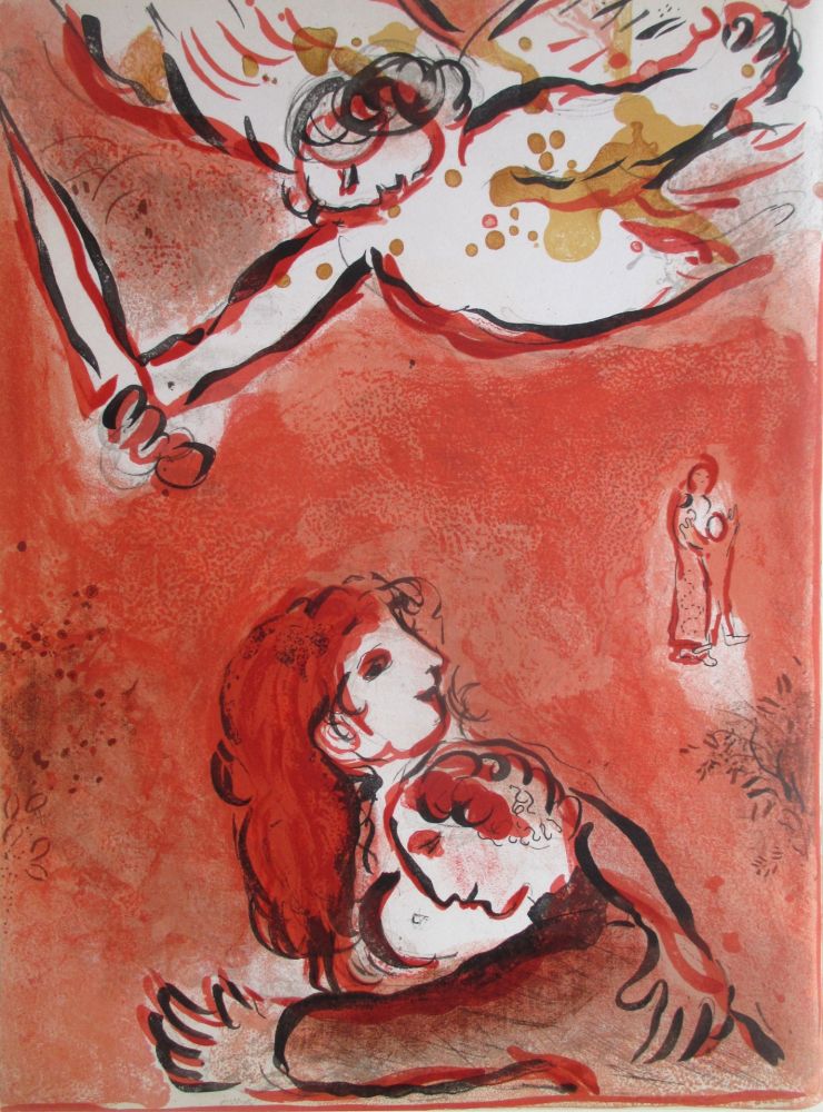 Литография Chagall - Le Visage d'Israel