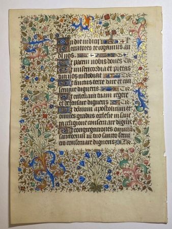 Нет Никаких Технических Dunois - Leaf from a Book of Hours, use of Rouen