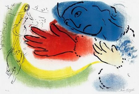 Литография Chagall - L’ecuyere (The Woman Circus-Rider)