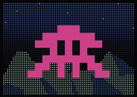 Сериграфия Invader - LED