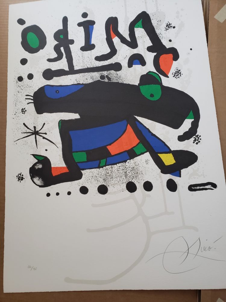 Литография Miró - L'elephant