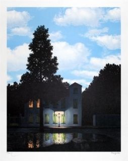 Литография Magritte - L'empire des lumières 1954