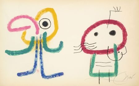 Литография Miró - L'Enfance d' Ubu