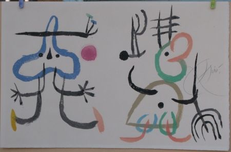Литография Miró - L'enfance d'Ubu