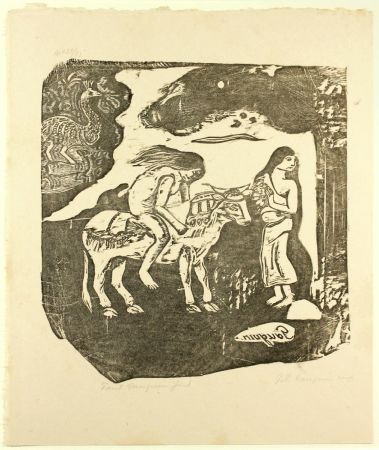 Гравюра На Дереве Gauguin - L'Enlèvement d'Europe 