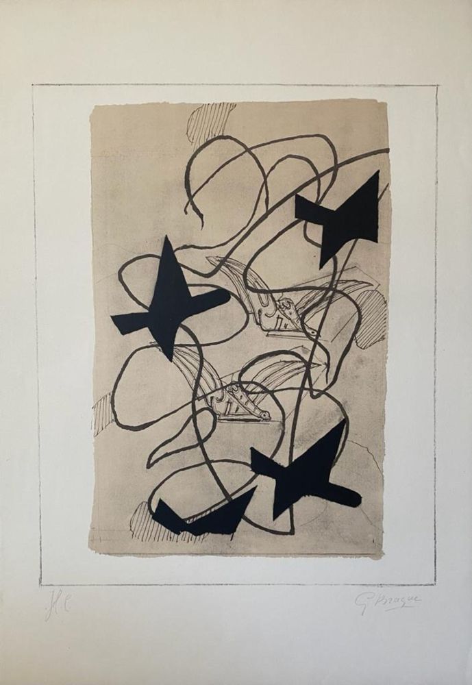 Литография Braque - L'envol
