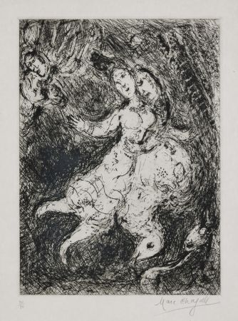 Гравюра Chagall - L'envolée
