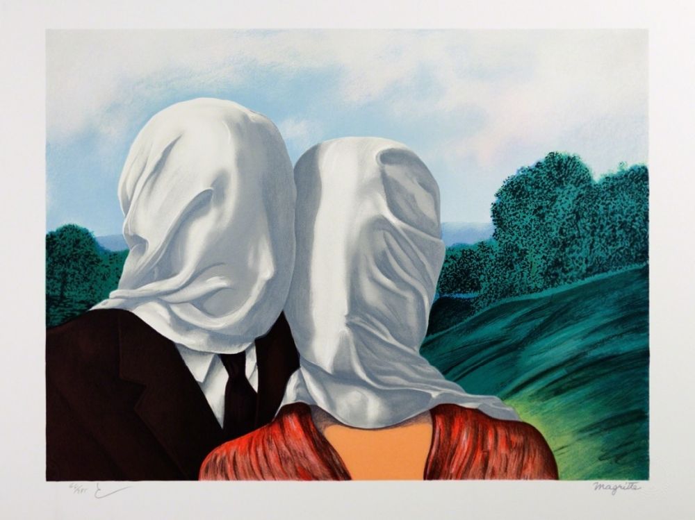 Литография Magritte - Les Amants