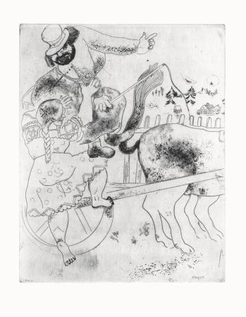 Офорт Chagall - Les Ames Mortes