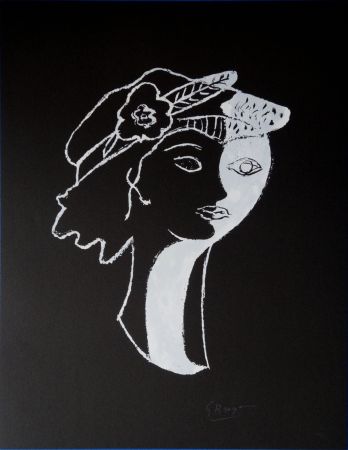 Литография Braque - Les Amoureux : Elle et Lui
