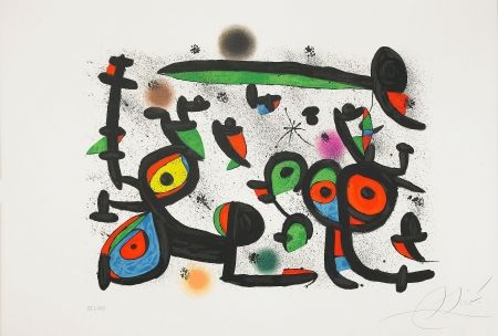 Литография Miró - Les Amoureux et Luna Park I