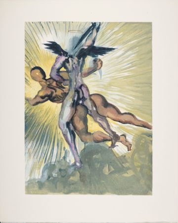 Гравюра На Дереве Dali - Les anges gardiens de la vallée, 1963
