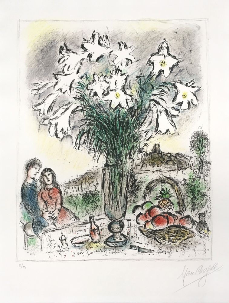 Литография Chagall - Les Arums