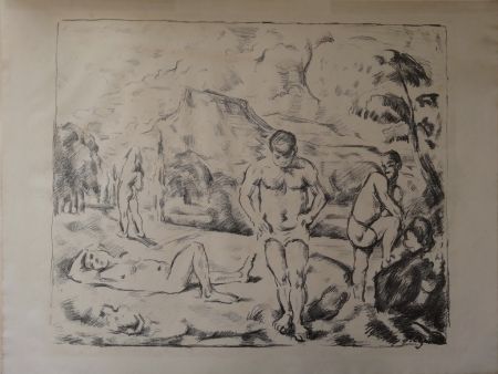 Литография Cezanne - Les Baigneurs / The Bathers (Large plate)
