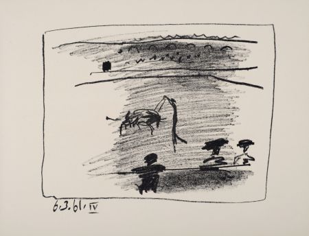 Литография Picasso - Les banderilles, 1961