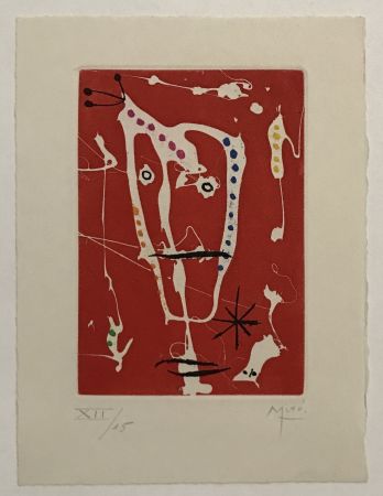Гравюра Miró - Les Brisants (Red)