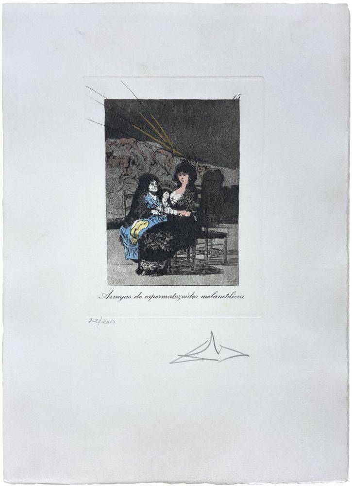 Гравюра Сухой Иглой Dali -  Les Caprices de Goya de Dalí