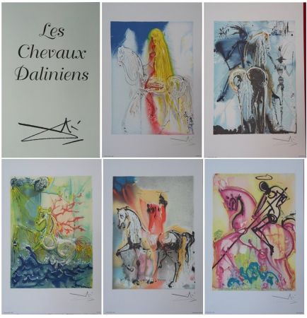 Литография Dali - Les chevaux de Dali