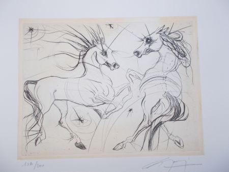 Гравюра Guiny - Les chevaux du printemps