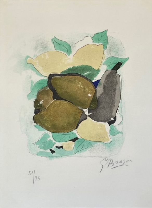 Литография Braque - Les Citrons 