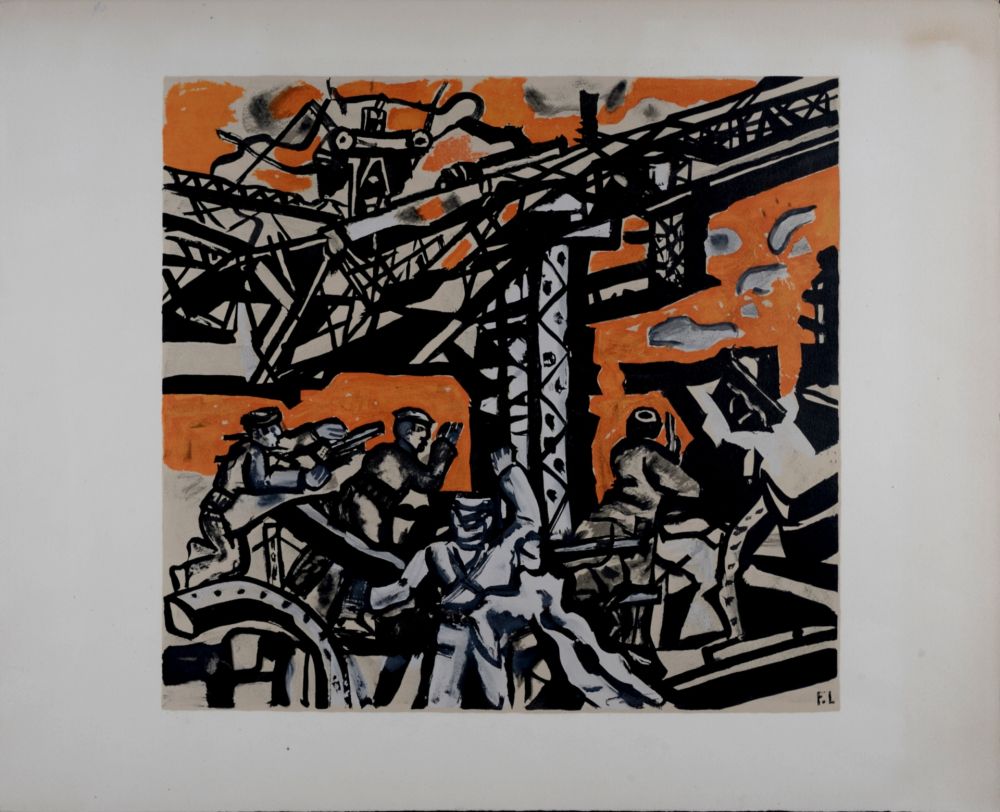 Литография Leger - Les constructeurs, c. 1955