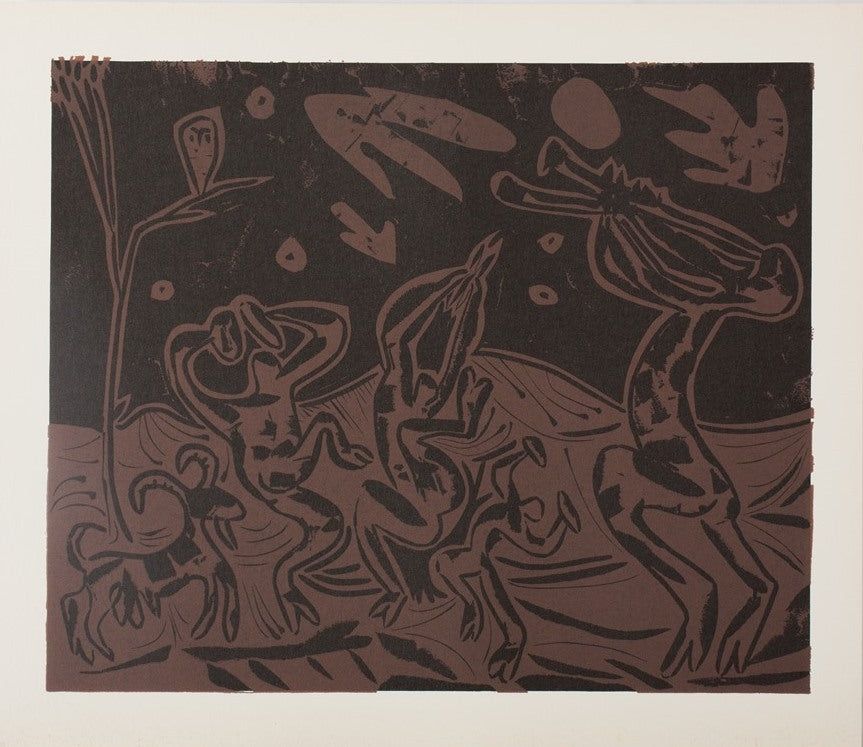 Линогравюра Picasso - Les danseurs au hibou