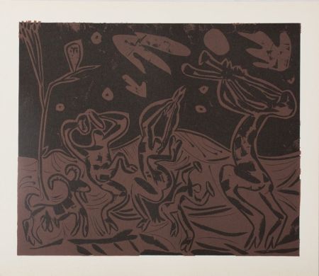 Линогравюра Picasso - Les danseurs au hibou
