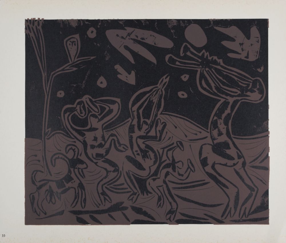 Линогравюра Picasso (After) - Les danseurs au hibou, 1962