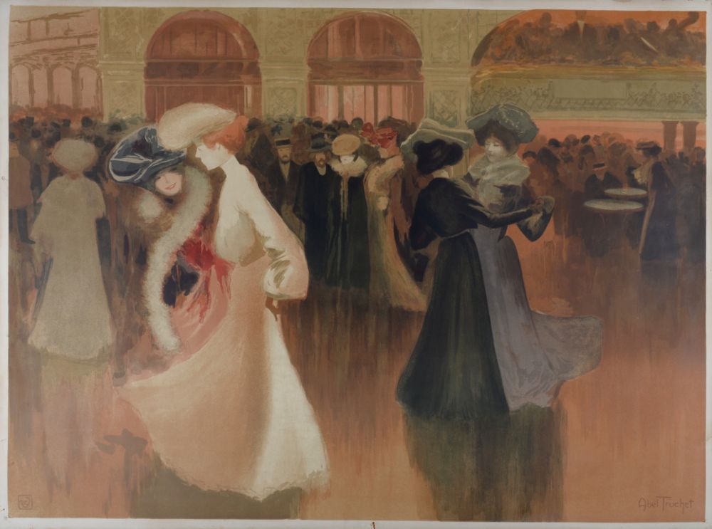 Литография Abel-Truchet - Les Danseuses, 1900