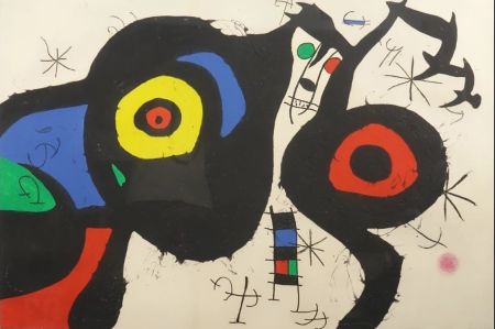 Офорт И Аквитанта Miró - Les Deux amis