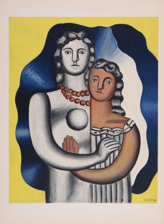 Литография Leger - Les deux figures, 1955