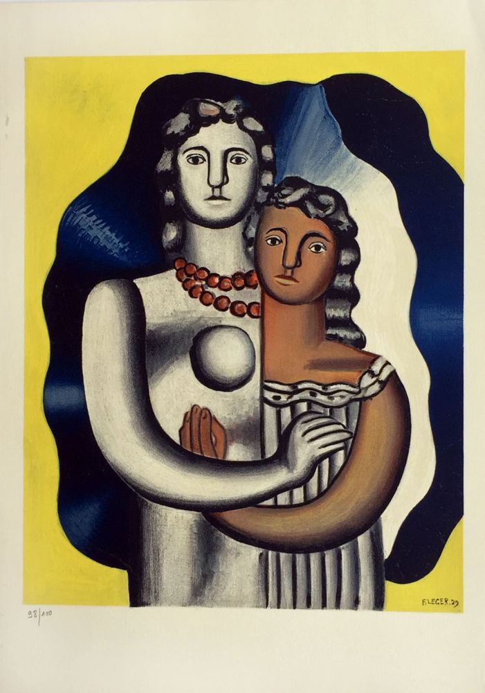 Литография Leger - Les Deux Figures from 'Derriere Le Miroir'